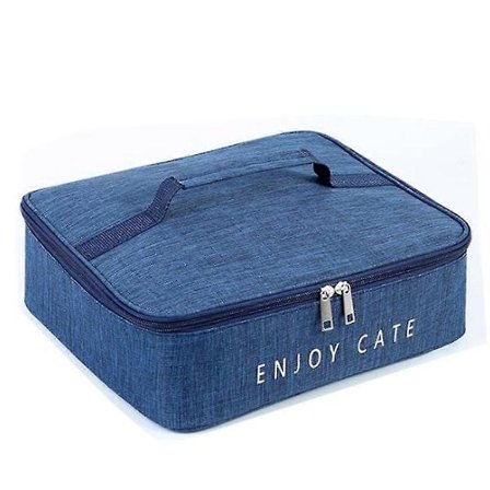 Bento Taske Madkasse Isoleret Taske blå L