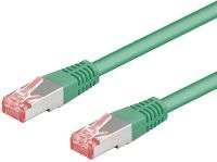 Goobay RJ 45 S/FTP CAT6 1 meter skærmet GRØN