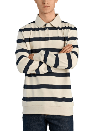 Lindbergh Striped polo Sweatshirt Hoodies & sweatshirts Herr Vit M