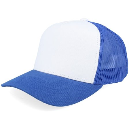 Kinder Equip - Blau trucker Cap - Kinder White/Royal A-frame Trucker @ Hatstore