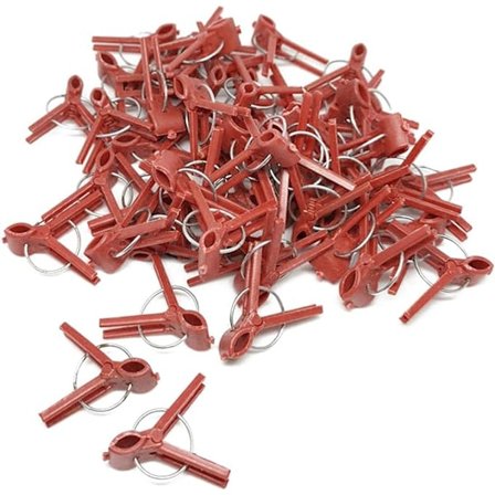 100 stk. Mini Plastik Podeklips Tomat Podeklips til Grøntsager