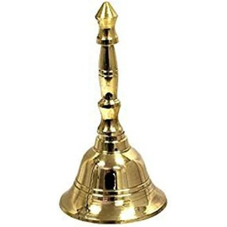 Exklusiv global dekorativ mässingsklocka liten 4 '' ring middagsklocka Puja Aarti hemtempel