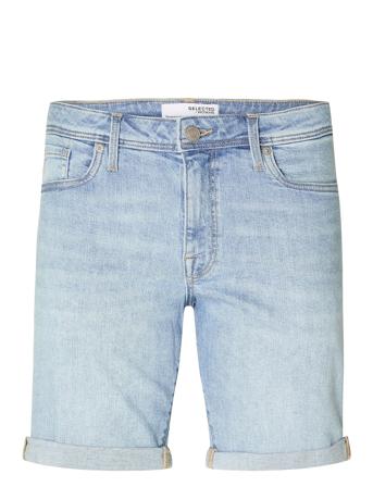 Slhslim Alex 3404 L.b Super Shorts Noos Bottoms Shorts Denim Blue Selected Homme