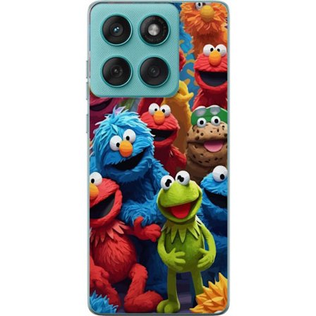 Yhteensopiva Puhelinkuori Motorola Motorola Edge 60 Fusion Värikkäitä nukke-hahmoja iloisessa ryhmässä leikkisässä kuvituksessa, jossa on pehme