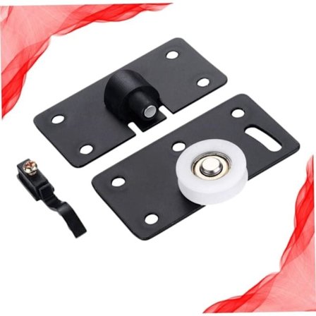 2 kpl Liukuovien rullat Pieni ohjainkisko kaapin huonekaluille ja vaatekaapille ja helppo asentaa