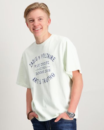 Zadig&Voltaire SHORT SLEEVES TEE-SHIRT Groen T-shirts Jongens - Kids Brand Store