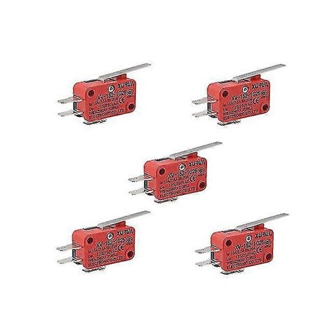 5 stk. Xv-152-1c25 Hængselarm Miniature Mikrokontakt