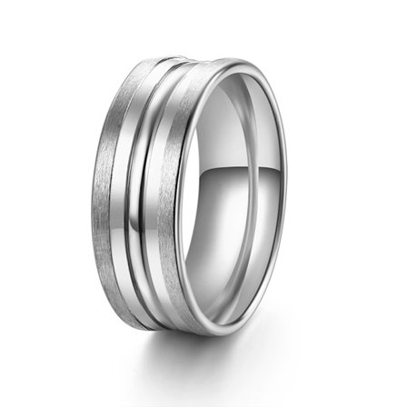 Rostfritt stål ring förlovning