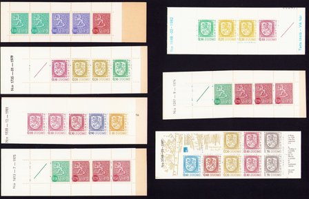 Finland - 7 forskellige postfriske hæfter