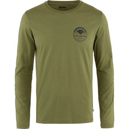 Fjällräven Forever Nature Badge LS L - male - Kasketer Green - T-Skjortes & tank tops