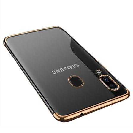 Beskyttende silikondeksel (FLOVEME) - Samsung Galaxy A20E Guld