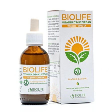 Biolife Vitamin D3+K2 Vegan Gocce 50ml