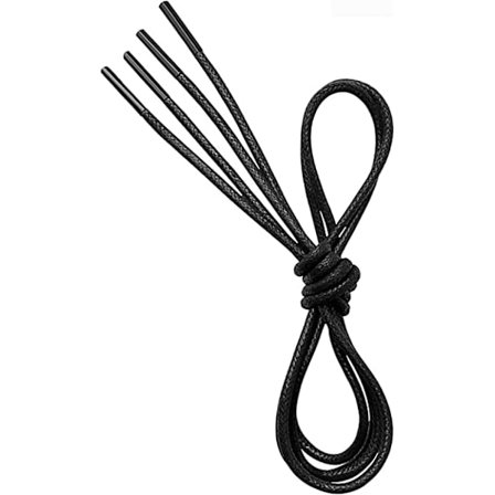 Runde voksede formelle skolisser, diameter 2,5 mm tynne Oxford