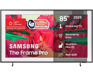Samsung-TQ85LS03FWUXXC-Samsung 85" The Frame Pro 4K Neo QLED Mini LED Smart-TV-Tv-75 tommer og større
