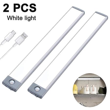 2 Pack Under Cabinet Lighting Motion Sensor Closet Light Wireless