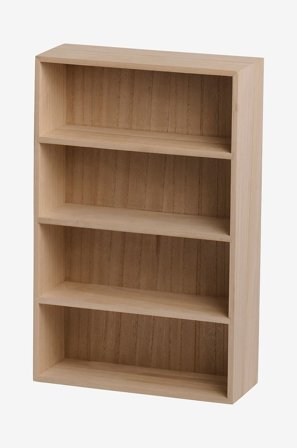 NORDFORM - VÄGGHYLLA/3 HYLLPLAN 58X16X58 CM - Brun - Vägghyllor - Från Homeroom