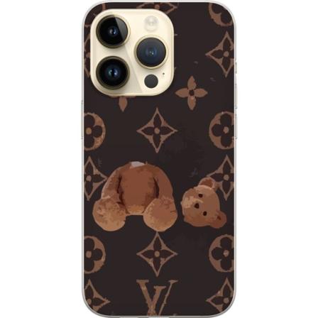 Apple iPhone 14 Pro Gennemsigtig cover Teddy Trist LV Glad
