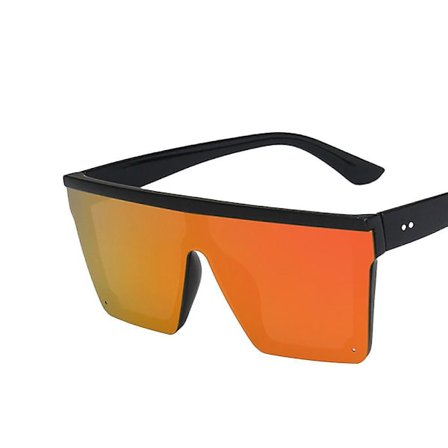 Polariserade solglasögon, matta HD-solglasögon, UV-skyddssolglasögon Fashion Look för utomhusaktiviteter (svart orange)