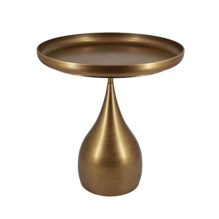 Seal sidebord brun guld 51x51x53,5 cm