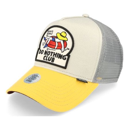 Djinns - Beige trucker Keps - Hft Cap DNC New 1.6 Grey/Sunny Yellow Trucker @ Hatstore