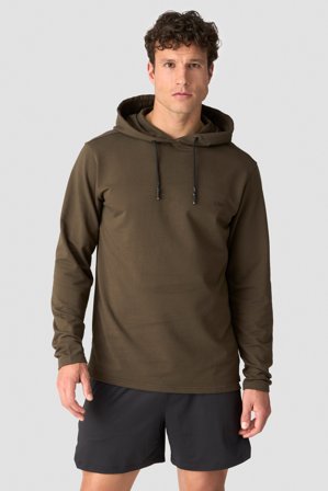 ICANIWILL - Stride Hoodie Men Smokey Brown - Herr - Träningskläder från ICIW