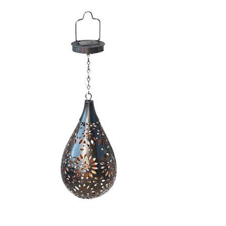 Hængende solcellelamper til udendørs havedekoration til gårdsplads, have og baghave