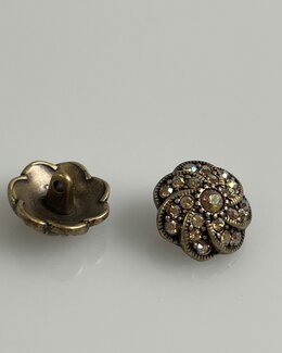 Knopf 18 mm Diamant Gold - New Old Company