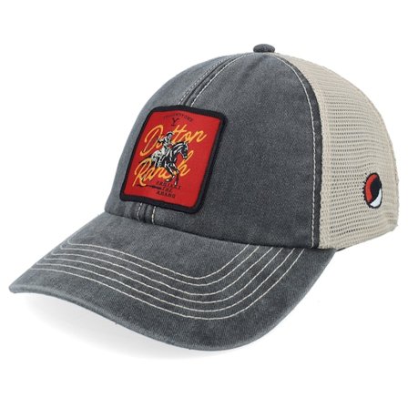 Yellowstone - Schwarz trucker Cap - Dutton Ranch Square Washed Black/Stone Trucker @ Hatstore
