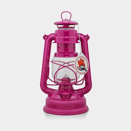 Lampa sztormowa / lampa naftowa Feuerhand 276 (Baby Special), 255 mm, Telemagenta, z knotem - Jachtowa