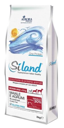 Siland Adult Gusto Maiale E Agrumi Cibo Secco Cani Adulti Taglia