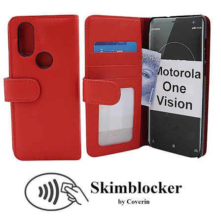 Skimblocker Plånboksfodral Motorola One Vision