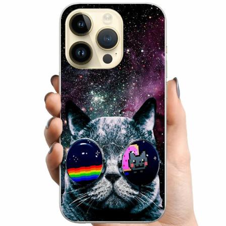 Apple Iphone 14 Pro Tpu Mobilskal Space Cat