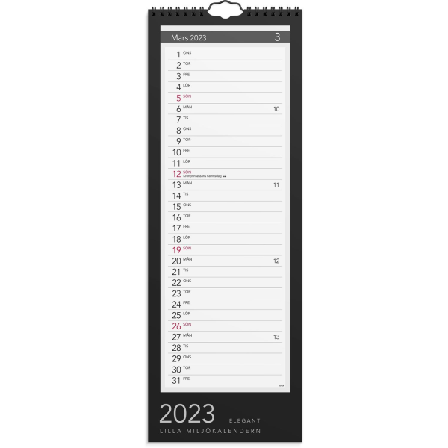 Väggkalender 2023 Lilla Miljökalendern Elegant Multifärg