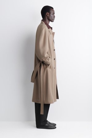 COS Skórzane Mokasyny in Brązowy