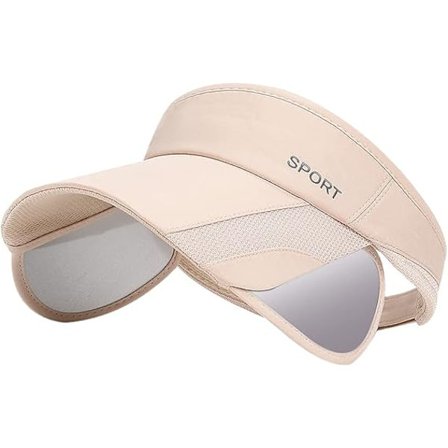 Solskydd för kvinnor Justerbar Retractable Bred Brätte Strandhatt Golf Visor UV-skydd Solhatt Tennis Solhatt Löpkeps