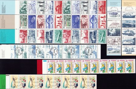Sverige - Hæfter - Frimærkepakke - Stemplet