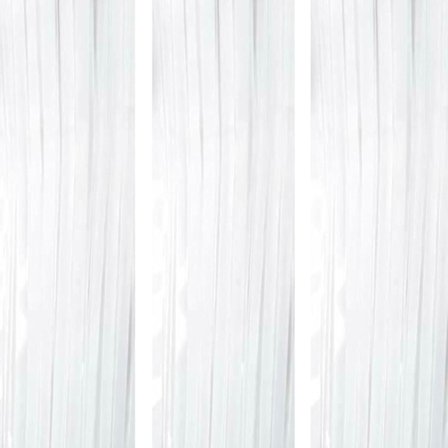 3 STK Hvid Fest Folie Baggrund, Plastik Regngardin Kvast Let Regngardin Hvidt Gardiner Dørgardiner Hængende Streamere til Bryllup Fødselsdag