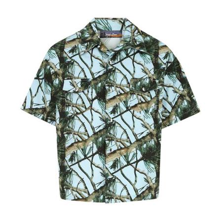 Just DON Short Sleeve Shirts Blå, Herre Skjorter