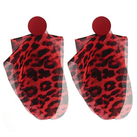 2 par print örhängen Drop örhängen CC