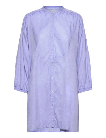 Luna Tunic Dress Chambray Dresses Shirt Dresses Blå Moshi Moshi Mind*Betinget Tilbud