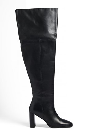 NA-KD Bottes en cuir montantes - Bottes & Bottines - Noir - EU 38