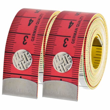 2-sidig målebånd for kroppsmåling, sybånd, dobbeltsidig kroppsmålingslinjal, mykt målebånd 60 tommer/150 cm