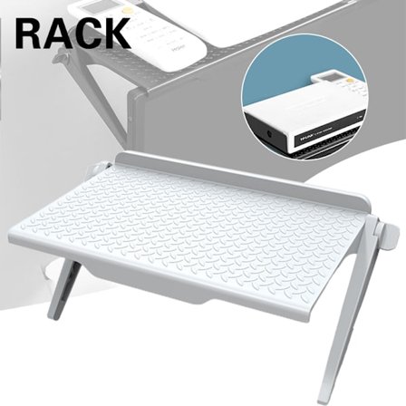 TV Top Rack Monitor Top Stand Justerbar TV Dator Monitor Förvaringshylla