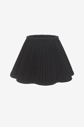 PR Home - Toppringskärm Siv Plissé 35 cm - Svart - Lampskärmar - Från Homeroom