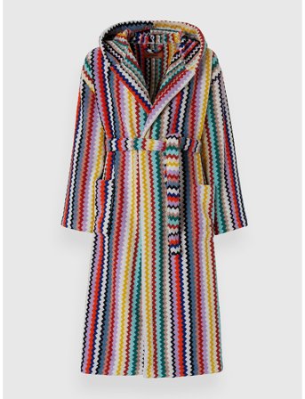 Missoni Home Riverbero Hooded Bathrobe - Multi/patterned - L