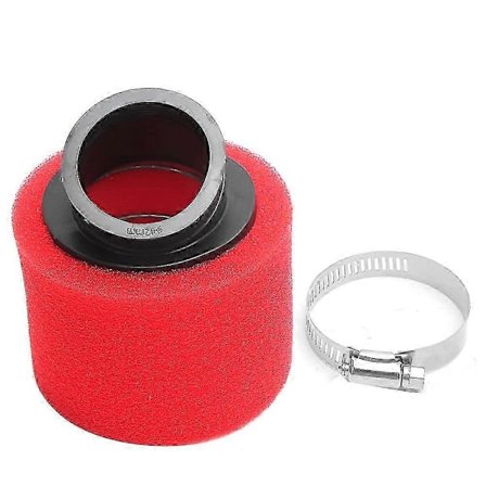 Vinklet Rød 42mm/1.65in Dobbel Skum Luftfilter for Dirt Bike 125cc 140cc