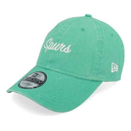 New Era - NBA Groen unconstructed Cap - San Antonio Spurs Italian Wash 9TWENTY Aqua Dad Cap @ Hatstore