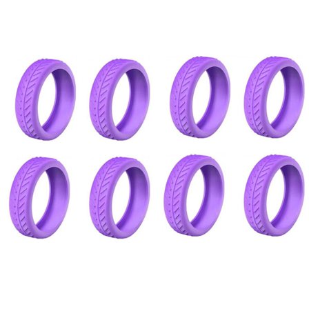 1/4/8 stk. Bagasje Kuffert Deksel Demping Støyreduksjon Deksel For De Fleste 8 Spinner Hjul Bagasje Lilla