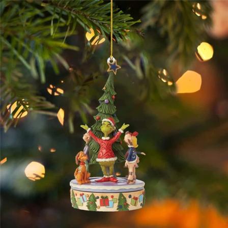 Christmas Grinch Ornaments Xmas Tree Hanged Figuuri Riipus Decor A