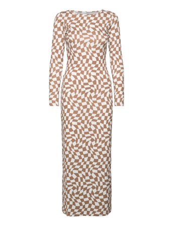 Rowyrs Dress Brown Résumé